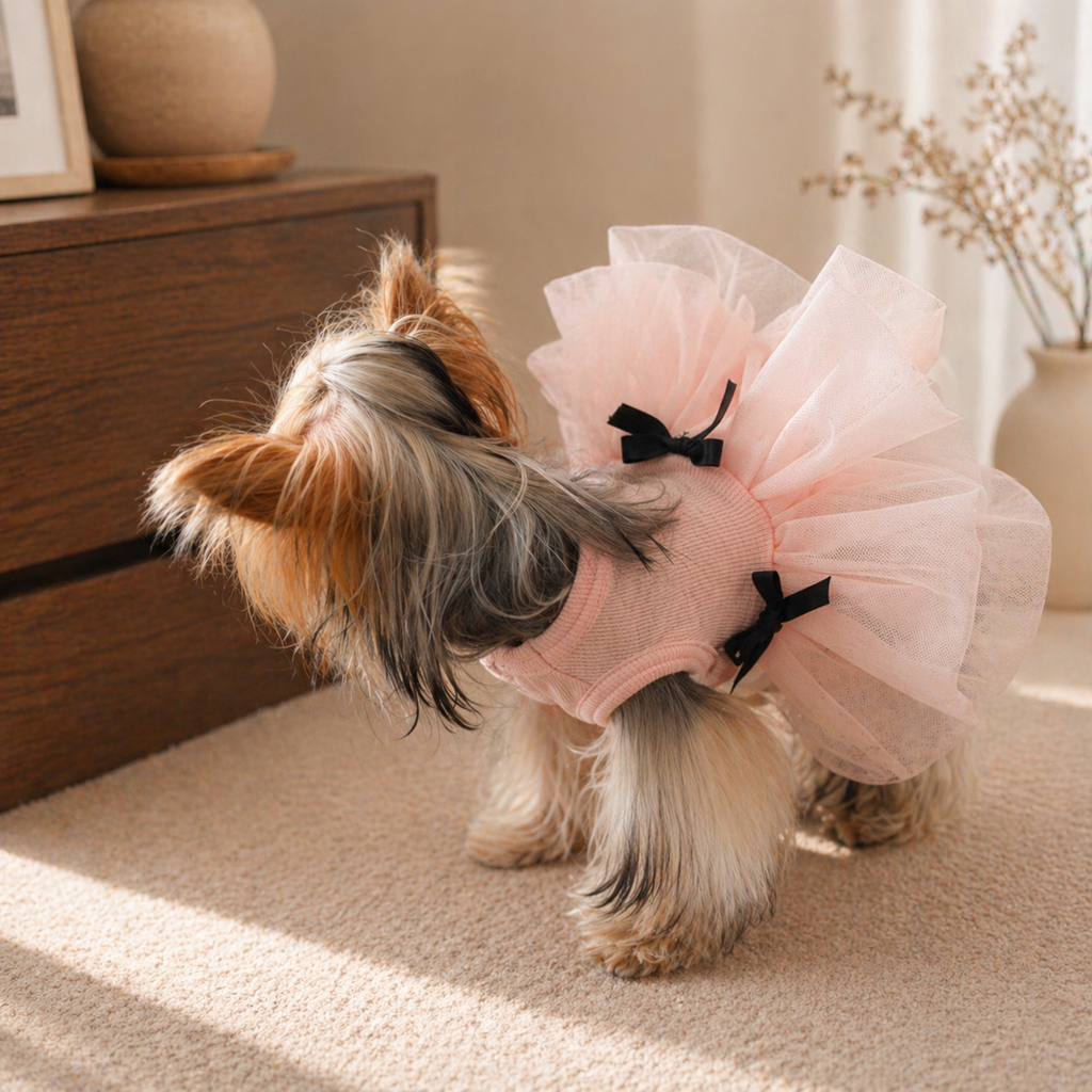 Tulle Tutu Dress with Bow Detail