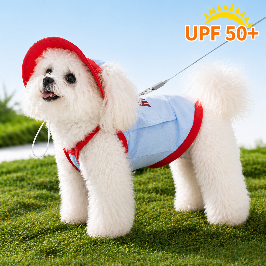 Cooling Vest & Sun Hat Set — UPF 50+
