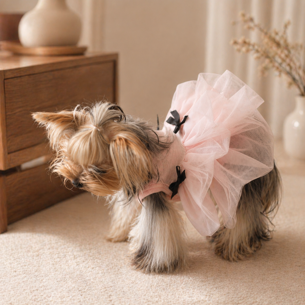 Tulle Tutu Dress with Bow Detail