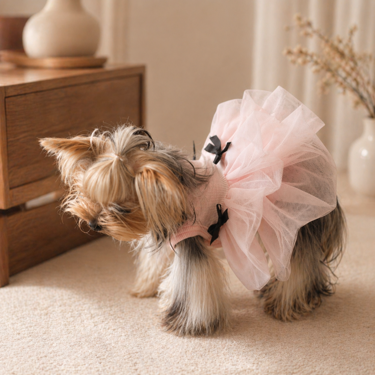 Tulle Tutu Dress with Bow Detail