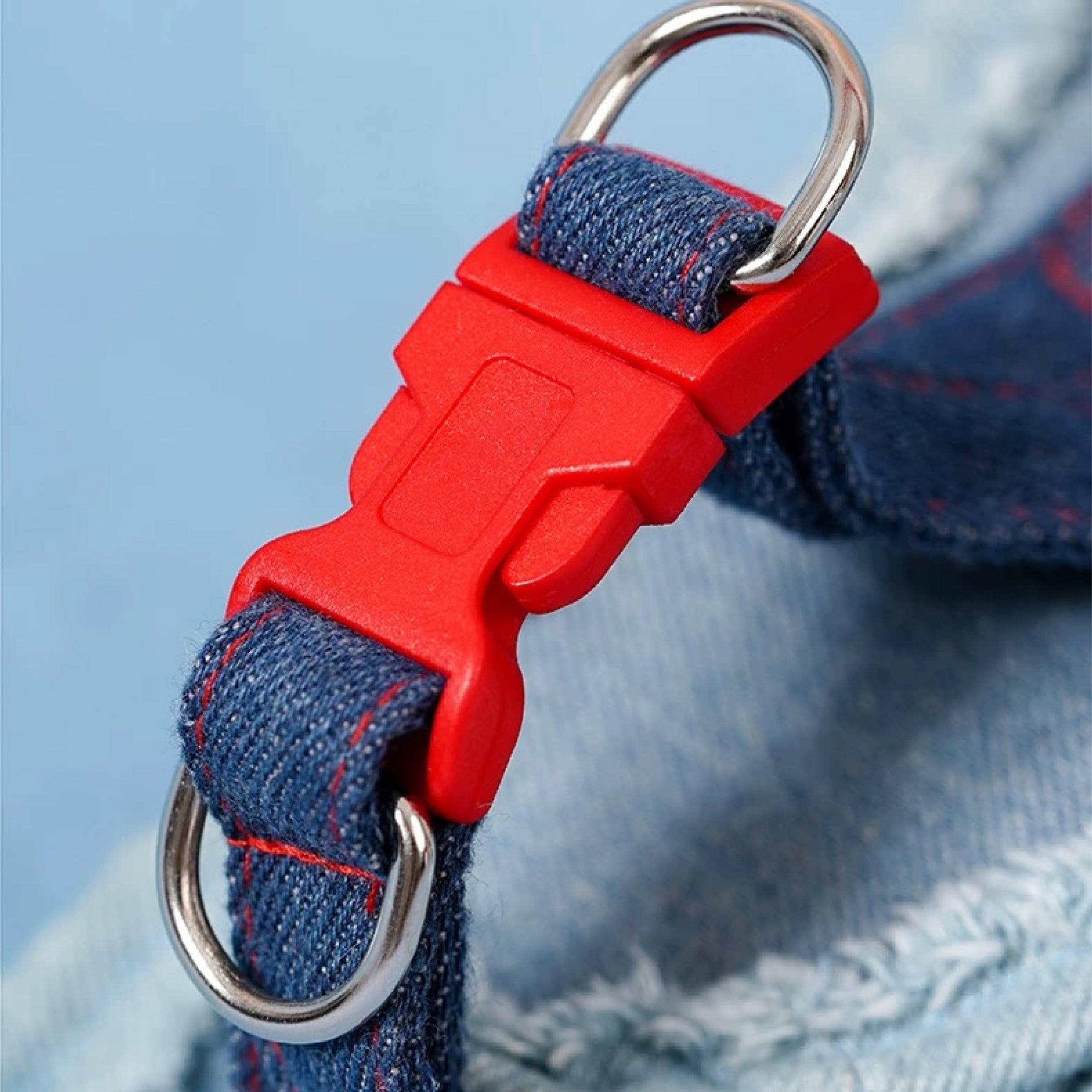 Denim Harness & Leash Set