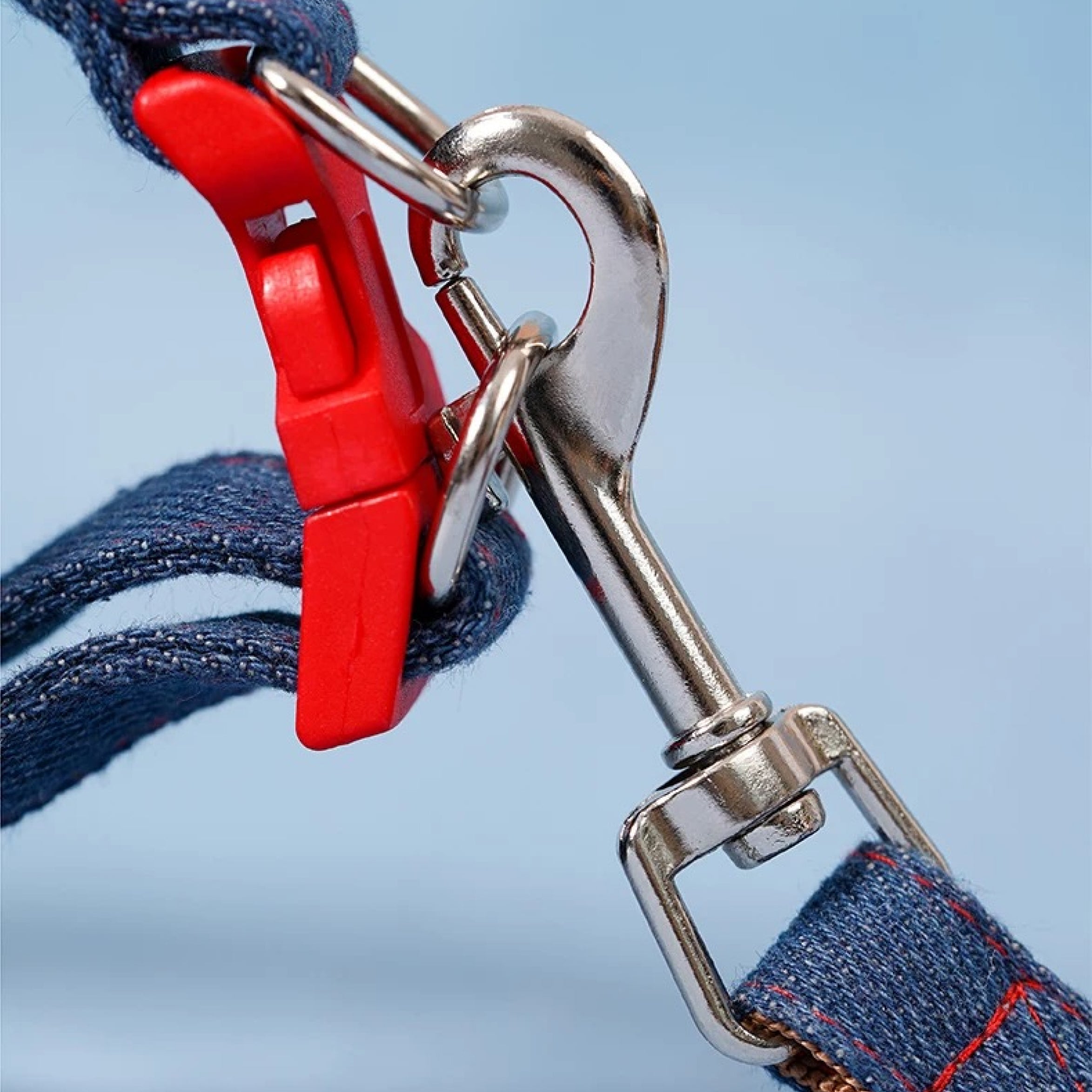 Denim Harness & Leash Set