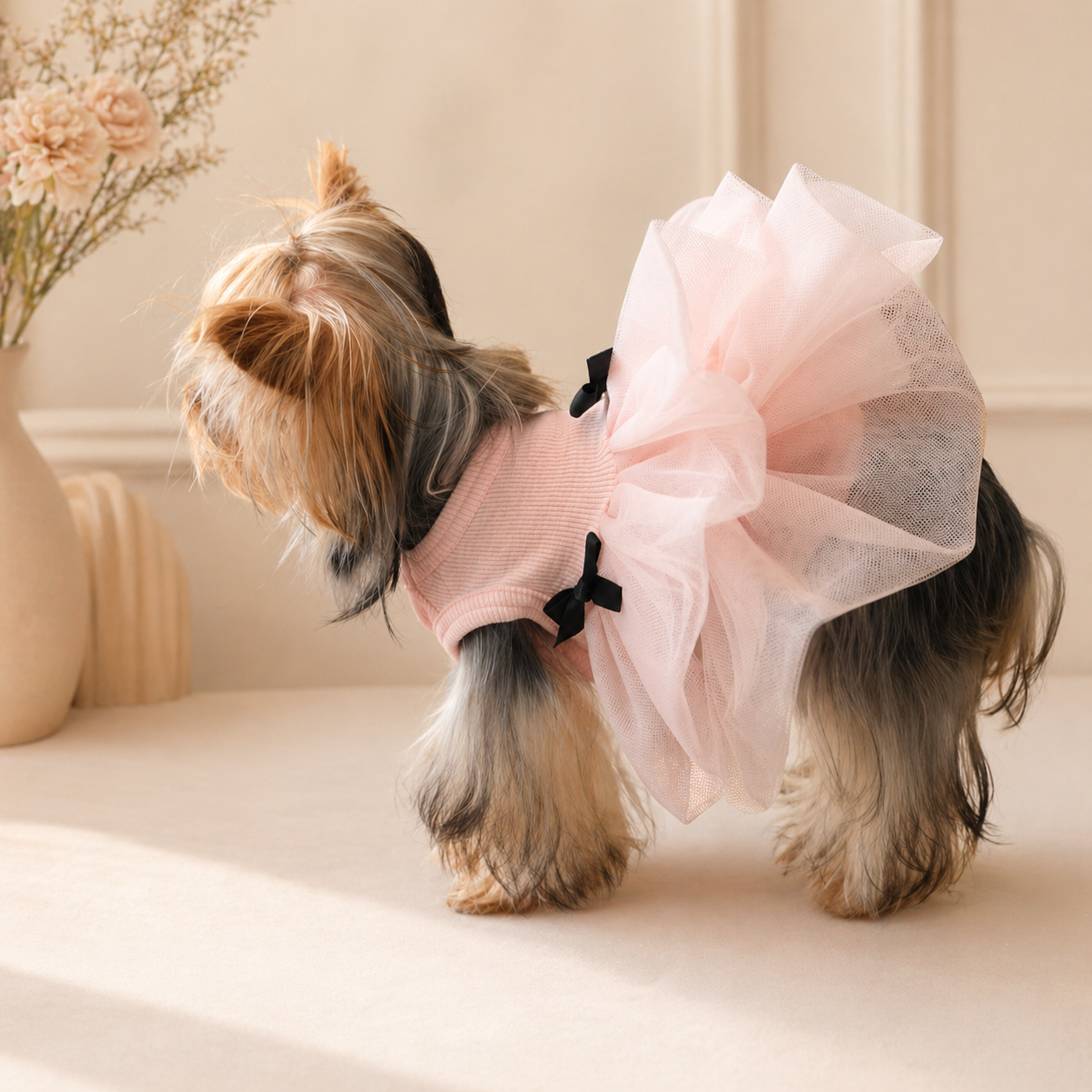 Tulle Tutu Dress with Bow Detail